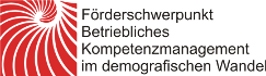 Logo des Förderschwerpunkts Betriebliches Kompetenzmanagement im demografischen Wandel
